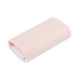 Toalla infantil de mano Sensillo waffle rosa 30x50 cm con gancho, vista extendida
