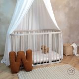 Cuna Mobile 7 en 1 Waldin con colchón Cashmere