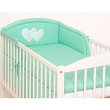 Protectores de Cuna My Sweet Baby – Hearts Mint