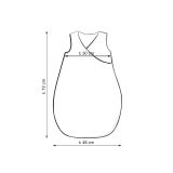 Cotton Sleeping Bag For Children, Size M, 3-12 Months, Tog 2.5, All-season - Woodland Green