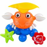Crab Bath Set Fountain Interactive Toy with Suction Cups