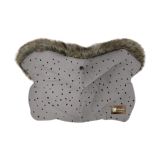 Guantes de invierno Kikkaboo Luxury Fur Dots Gris