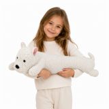 Pelaje blanco del perro de peluche West Highland