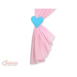 Cortinas Infantiles con Corazones Rosa y Turquesa My Sweet Baby - imagen 3