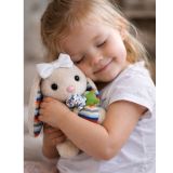 Conejito de Peluche con Música y Carrito Beige