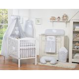 Juego de Ropa de Cuna 5 piezas My Sweet Baby Col. Corazones Grises - imagen 2
