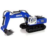 Excavadora teledirigida Huina con cabina y piezas metálicas