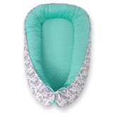 Baby Nest Double-sided Premium Cocoon For Infants Bobono Minky- Rocking Horses