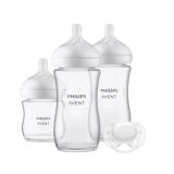 Biberones Philips Avent Natural con chupete incluido.