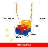 Columpio 3 en 1 Kruzzel para bebés y niños hasta 30 kg - imagen 2