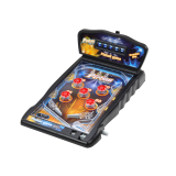 Pinball Lean Toys, detalle doble flipper y bumpers del tablero