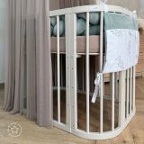Cuna Móvil 5 en 1 Waldin con colchón y cuna - Cashmere