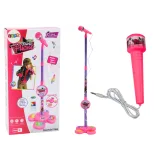 Micrófono con Soporte Ajustable para Niños, Rosa