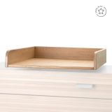 Cambiador de madera de haya INFINITY, acabado elegante