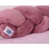 Protector de Cuna trenzado My Sweet Baby Knot Bumper Minky Rosa - imagen 2