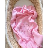 Manta de Felpa para Bebés - My Sweet Baby - Rosa Claro - imagen 3