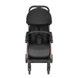 Silla de paseo Eden Kikkaboo negra con chasis de aluminio cromado