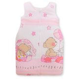 Saco de Dormir para Bebé My Sweet Baby, Algodón Natural, Rosa