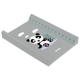 Cambiador Suave Sensillo - Panda Gris - Ideal para Bebés