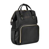 Bolsa de Mamá Siena Negro & Oro Kikkaboo - Elegancia y Funcionalidad - imagen 3