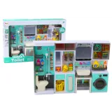 Juego de Baño 4 en 1: Ducha, Inodoro, Lavadora y Accesorios