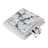 Manta Minky Sensillo 75x100 con diseño de perros grises