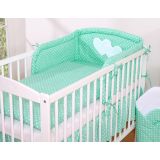 Protector de Cuna My Sweet Baby Universal Hearts Mint - imagen 3
