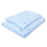 Juego de Ropa de Cuna My Sweet Baby 120x90 cm con Conejos Azules