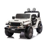Jeep Rubicon 4x4 Batería 24V Vehículo Eléctrico Blanco