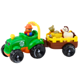 Tractor Motorizado con Remolque y Animales Interactivos