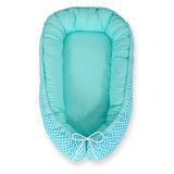 Baby Nest Double-sided Premium Cocoon For Infants Bobono- Mint Rosette