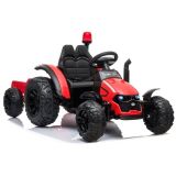 Tractor Eléctrico Infantil 12V Rojo con Mando