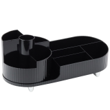 Organizador Multifuncional Rotativo para Cosméticos Negro