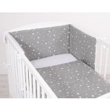 Protector de Cuna Universal My Sweet Baby - Estrellas Mini Blancas - imagen 2