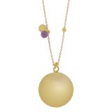 Llamador de Ángeles Proudmama Bola Olivia Gold/Amethyst