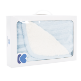 Manta de Punto Sherpa Azul Claro Kikkaboo - Bebé con Estilo - imagen 2