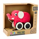 Juguete Tirador de Elefante Rojo con Sonajero