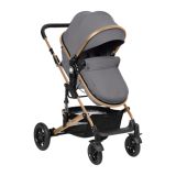 Carrito de bebé 3en1 Kikkaboo Amaia Gris Claro 2024 - imagen 2