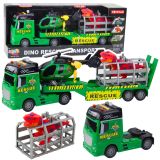 Camión de Rescate Infantil con Dinosaurio y Helicóptero