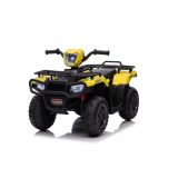Quad eléctrico en uso, ideal para el jardín y el patio
