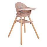 Trona 2en1 Woody Rosa Kikkaboo - Versatilidad y Comfort