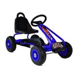 Gokart infantil a pedales azul Lean Toys, vista frontal