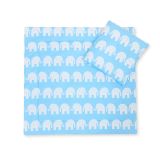 Juego de MiniCuna My Sweet Baby - Set de Cama Elefantes Azules