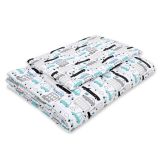 Juego de Cama 2 Piezas My Sweet Baby - Coches Gris y Turquesa