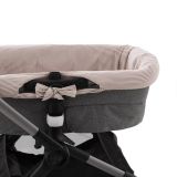 Garnitura Capazo Reversible Candela Wine 35x75x35 Cm - Cambrass