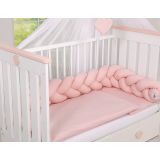 Protector de Cuna Knot Bumper - My Sweet Baby en Rosa Pastel - imagen 3