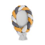 Nido Trenzado 2 en 1 My Sweet Baby - Gris y Amarillo