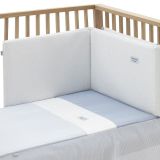 Jgo 2 Pcs.colcha I-v. Cuna 70 Vichy10 Celeste 70x140x3 Cm - Cambrass - imagen 3