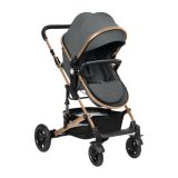 Carrito de bebé 3 en 1 Kikkaboo Amaia Gris Oscuro 2024 - imagen 3