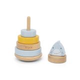 Torre apilable de madera Mr. Shark Trixie - Juguete educativo - imagen 2